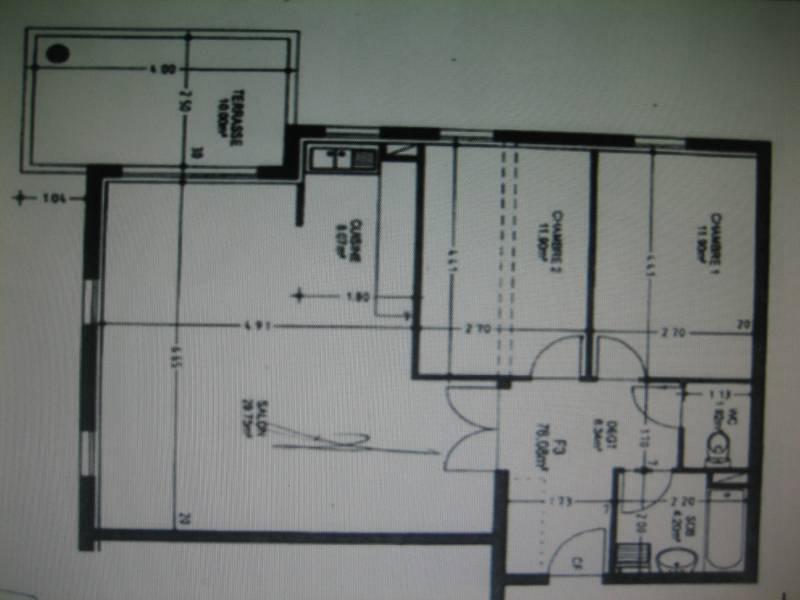 A louer appartement 3 Pièces avec 2 chambres accompagné d'un balcon, garage et une vue imprenable sur Saverne