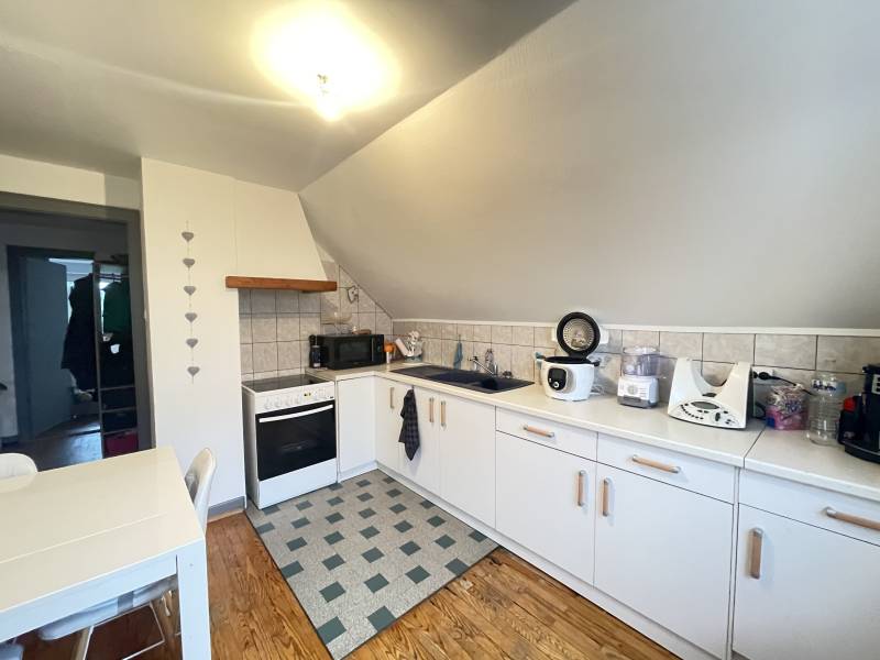 A louer, appartement 3 pièces de 62 m² comprenant 2 chambres, cave et parking extérieur sur Mommenheim