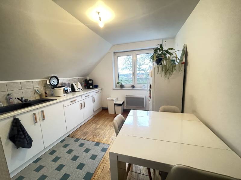 A louer, appartement 3 pièces de 62 m² comprenant 2 chambres, cave et parking extérieur sur Mommenheim